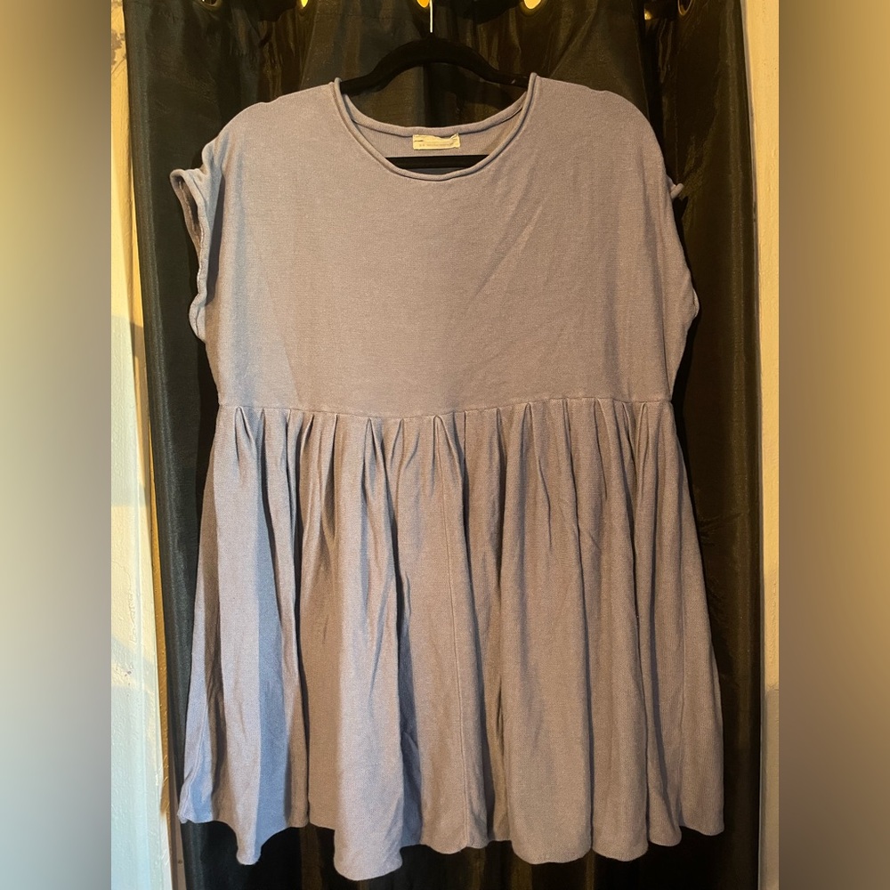 Urban Outfitters Blue Gray Tunic Top